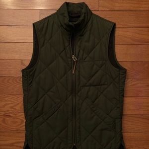 J-Crew Olive Quilted Puffer Vest